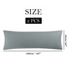 PiccoCasa Body Pillow Cover 2 Pcs Microfiber Envelope Pillow Cover