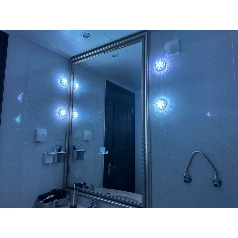 Dobertry Bathroom Vanity Lights Wireless, Battery Powered Operated Waterproof Led