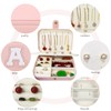 linsuiyyds The Initial Jewelry Travel Case,Birthday Gifts For Wife, Mom,