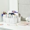 ALINK Plastic Shower Caddy Basket, Portable Divided Cleaning Supply Storage