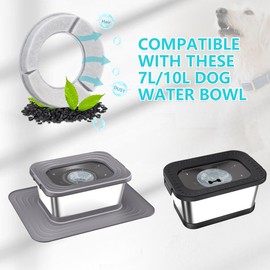 Decflow 5PCS Replacement Filters for 7L/1.8Gal /10L/2.6Gal Square Dog Water Bowl