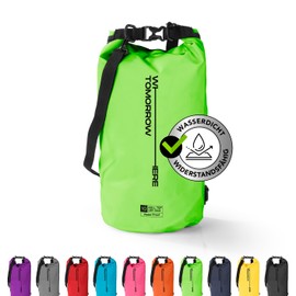 #DoYourOutdoor Where Tomorrow Dry Bag 2L Grey - Waterproof Backpack - Waterproof Bag & Pack Sack - Dry Bag Ideal for Boat, Kayak, Fishing and Camping, Green, Vertical