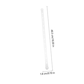 MAGICLULU 10-pack White Plastic Connectors Sturdy Coat Hanger Strips for Closet Hanging Organiser