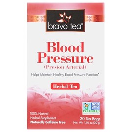 Bravo Tea Blood Pressure Caffeine Free 20 Tea Bags