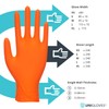 Unigloves Orange Pearl Nitrile Examination Gloves - Multipurpose, Powder Free