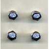 Miller Lite 4 Chrome Plated Brass Tire Valve Caps Car