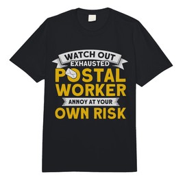 Postal Worker Exhausted Postal Worker Mailman Postman Comfort Colors Adult Heavyweight T-Shirt