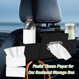 toresper Premium Soft Facial Tissues Boxes, Facial Tissue Paper for Car Backseat Storage Box, Absorbent Disposable Napkin, Toilet Paper, Perfect for Home & Office, 12 Packs