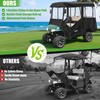10L0L Golf Cart Enclosure for EZGO TXT/RXV 4 Passenger, 600D