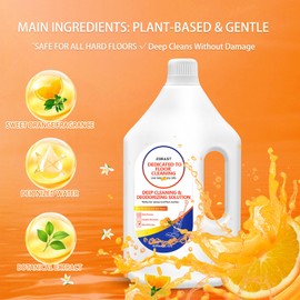 ZORAST Floor Cleaning Solution Sweet Orange Scent, 82 Fl Oz,Compatible with Tineco S3/S5/S7 Pro & iFloor 3/5 (No Steam), Cleans for Multiple Hard Floors, Deep Deodorization Free StainBusting