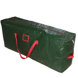 Lelezia Christmas Tree Bag, Artificial Christmas Trees Storage Bag, Waterproof Bag with Zip and Carry Handle for Christmas Decoration, Garden Furniture, Cushion, Storage, Green, 122 x 34 x 51 cm