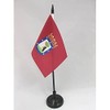 Madrid Table Flag 4'' x 6'' - Madrid Desk Flag