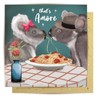 La La Land Greeting Card Koala Dinner For Two