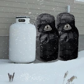 Waterproof Propane Tank Cylinder Cover - Heavy Duty Cylinder Gas Bottle Protector for Outdoor RV Gas Stove Camping Parts (30lb,1 PCS)