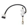 Qiilu Motorcycle Rear Foot Brake Pump Hydraulic Master Cylinder Aluminum