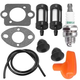 Zreneyfex WT-45 - Carburador de repuesto para Stihl FS48 FS52 FS62 FS66 FS81 FS86 FS88 H24D FS106 BR400 - Cortadora de cuerdas 41261200610 W/junta de filtro de línea de combustible
