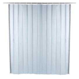 Beldray LA028268LGRYUFFEU7 Antibac Shower Curtain - Quick & Easy to Use, 12 Hanging Hooks, Easily Wipes Clean & Protects Against Bacteria*, Treated with Zinc Pyrithione, Approx. 180 cm x 180 cm