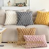 KEOYA Pillow Covers 16x16 Inch Set of 2 Fuzzy Elegant