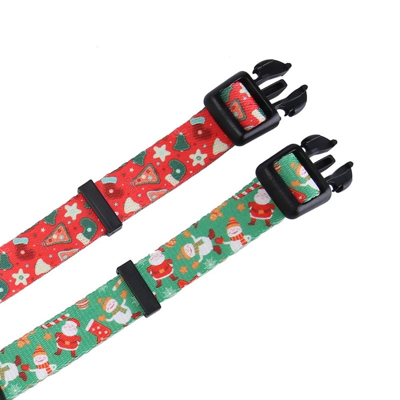 Lamphyface 2 Pack Christmas Dog Collar Adjustable