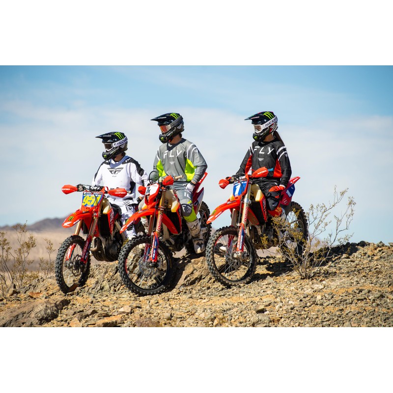 Fly Racing Kinetic Mesh Center Pants (Black/White/Red, US 34)