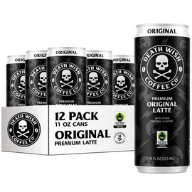 Death Wish Coffee, Iced Coffee Cold Brew, Fair Trade (Original Latte)
