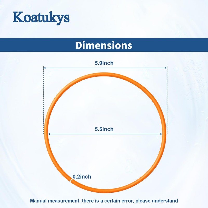 Koatukys 3Pcs OR-250 O-Ring for Culligan Filter Housings