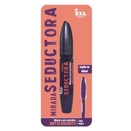 Rimel IM Natural Mirada Seductora color negro. Máscara para pestañas antioxidante con cepillo de silicón (13gr.)