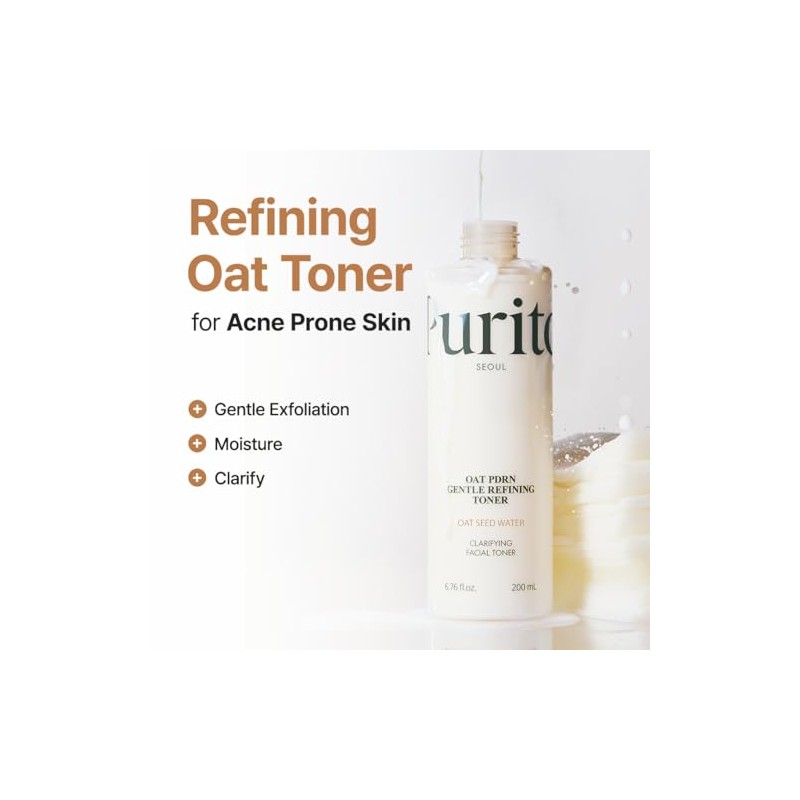 Purito Oat Pdrn Gentle Refining Toner 200 Ml 6.76 Fl.oz