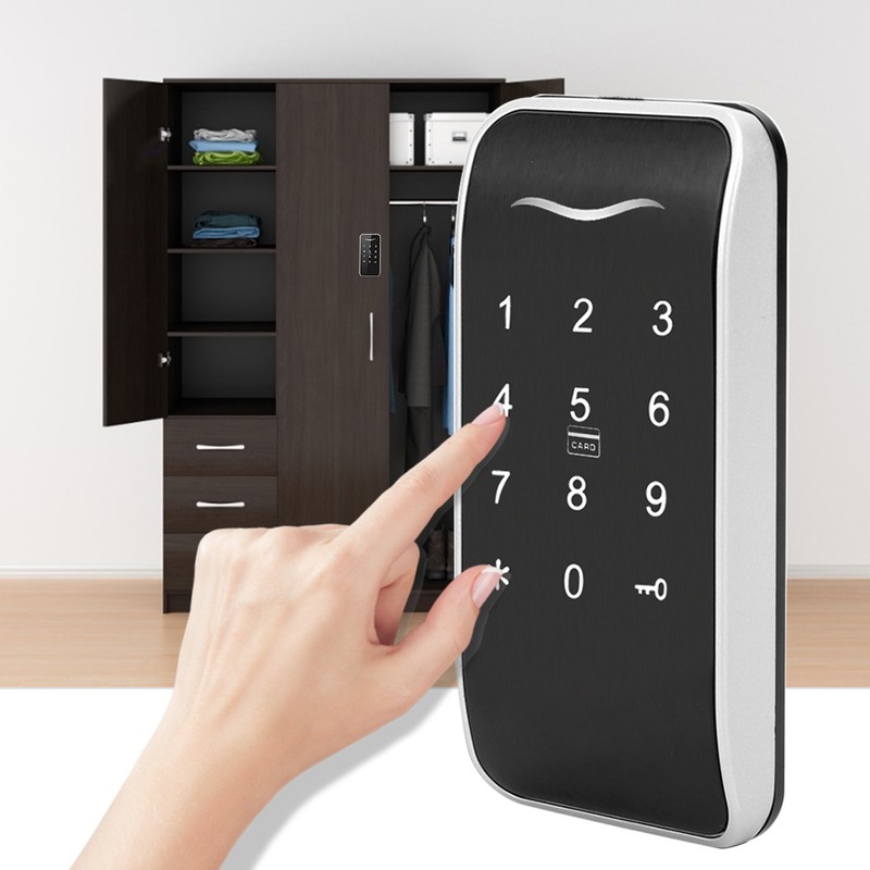 Concealed Electronic Smart Lock RFID Card Password Touch Keypad Safety