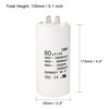 uxcell CBB60 Run Capacitor 80uF 450V AC Double Insert 50/60Hz