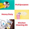 Lizzy 7pc Kitchen Sponge Scouring Pads | Reusable Cleaning Pads