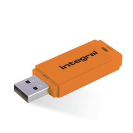 Integral 64GB Neon Orange USB 2.0 Flash Drive