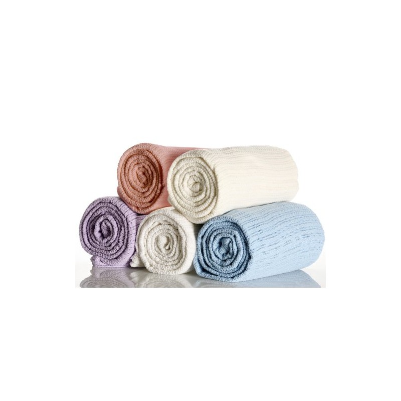 My Little World Nursery Baby Cellular Blanket Blue Cot/Cot Bed