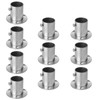 YIDU69Q 10 Pcs Stainless Steel Pole Sockets Fit OD 1"