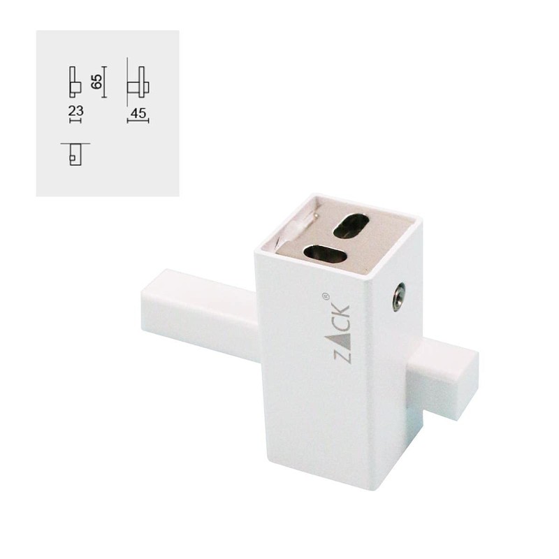 440s Zack Carvo Towel Hook Stainless Steel White Powder Coated