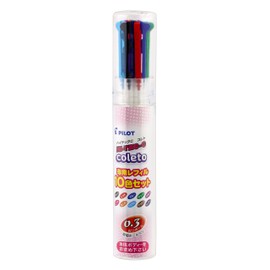 Pilot LHKRF1SC310C Hi-Tec-C Coleto Refill, 0.3, 10 Colors
