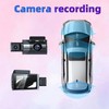 XUMIUZIY Dash CAM de 3 Canales, 1080P Frontal e Interior