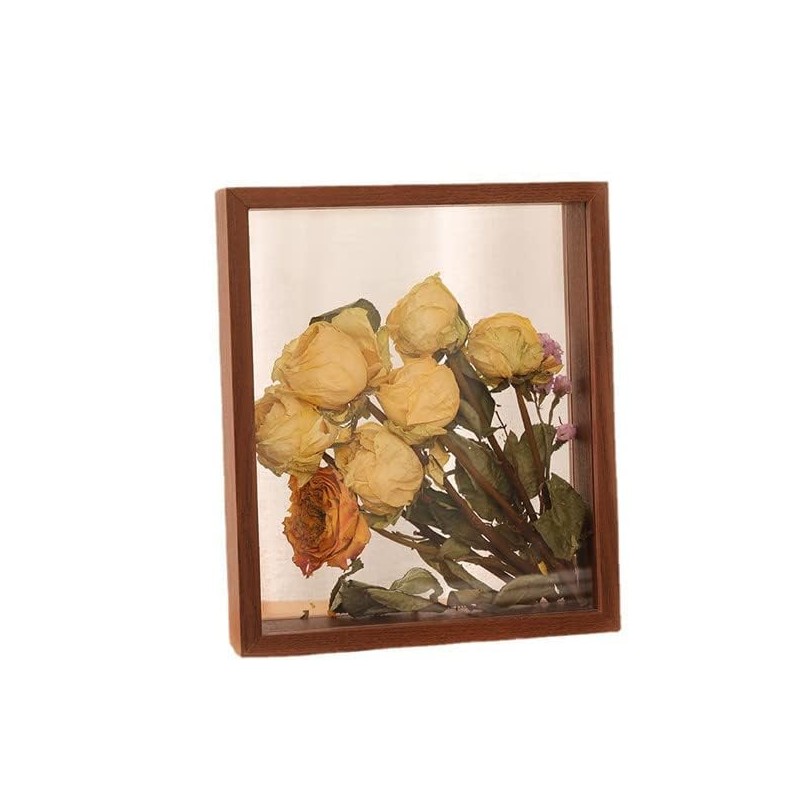 JOSON 2 packsWooden Dried Flower Photo Frame Dried Flower Display