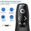 Presentation Clicker Wireless Presenter Remote for PowerPoint, RF 2.4GHz USB