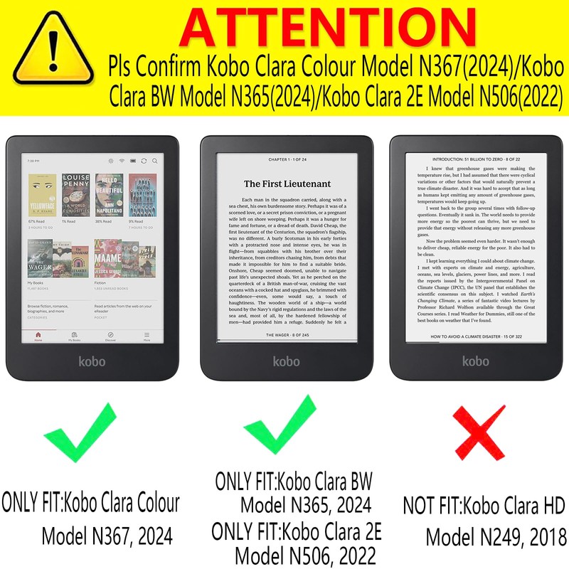 DMLuna Case for Kobo Clara BW (Model N365) / Clara