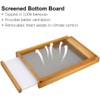Beehive Screened Bottom Board Dipped in 100% Beeswax,Langstroth 10 Frame