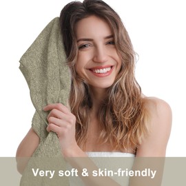 HiiPeak Microfibre Towel Compact Camping Beach Towel - Quick Dry Lightweight Absorbent Sports Gym Towel Swimming Hiking Drying Towel for Men,Women (Heather grey, (160cm x 80cm) + (50cm x 30cm))