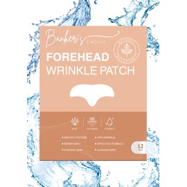 Banker's Choice Forehead Wrinkle Patches 12Pcs - Anti Wrinkle Patches - Advanced Forehead Wrinkles Treatment - Face Tape for Wrinkles -Aloe, Collagen, Viatamin E Forehead Patches