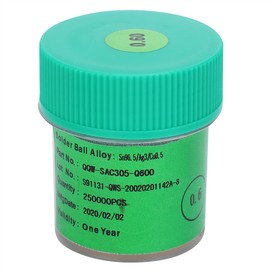 BGA LeadFree Solder Ball Tin Balls 25W for PCB Board Rework Reballing Accessories 0.6MM