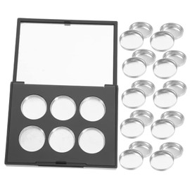 Baluue 3 Sets Square Eye Shadow Box Makeup Eyeshadow Makeup Case Organizer Eyeshadow Pallet Cosmetic Sample Cases Makeup Tray Makeup Containers Creams Sample Box Make up Plastic Travel