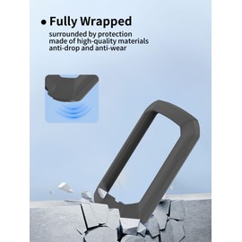 Case for Garmin Edge 1050 GPS Bike Computer, Sillence Material,Shock-Absorbing and Anti Drop Protection Soft Half Shell,Gray.