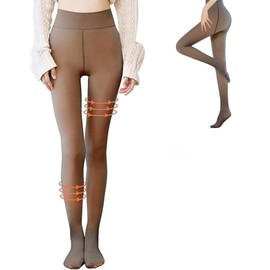 [Favoreal] 2024 New Tights, Fleece-Lined, Sheer Tights, Women's Compression Stockings, Elasticity, Beautiful Legs, Beautiful Buttocks, Fall and Winter Thermal Tights, Fake Tights, Integrated Tights,