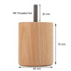 MOLLY MALOU 4 x M8 Wooden Natural Legs with four