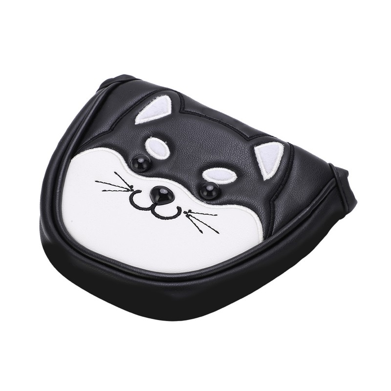 PU Leather Golf Putter Head Covers with Magnetic Closure Waterproof