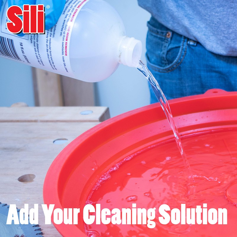 Sili Saw Blade Collapsible Cleaning Tray Made from Silicone to